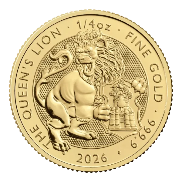 1/4 Tudor Beasts Queens Lion Gold Coin | 2026