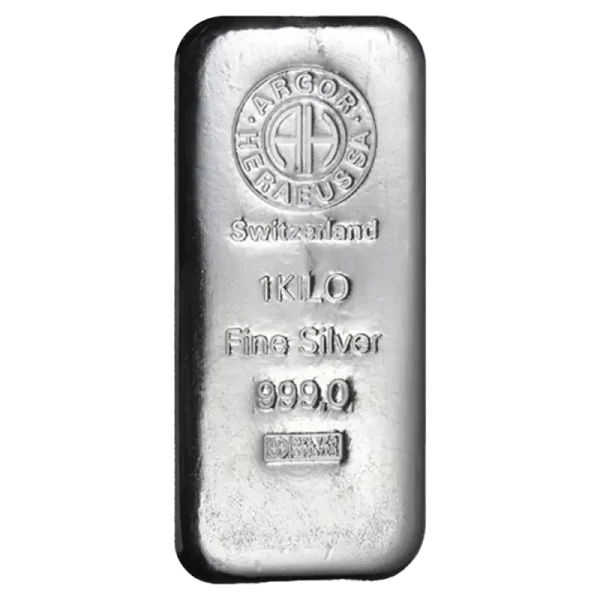 1 Kilo Silver Bar | Argor-Heraeus