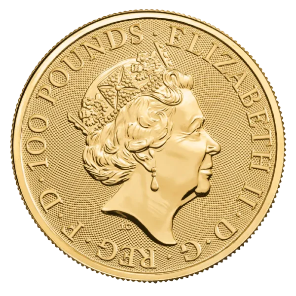 1 oz Queen's Beasts Yale of Beaufort Gold Coin (2019)