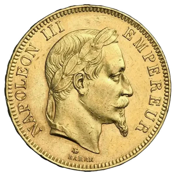 100 French Francs Napoleon III Laureate Head | Gold | 1861–1870