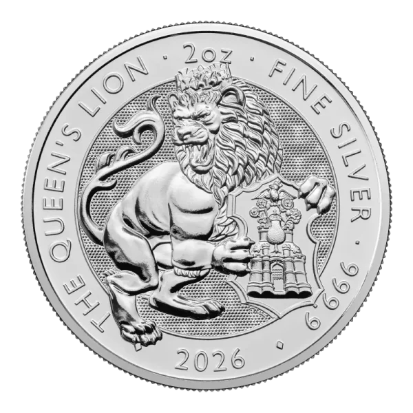 2 oz Tudor Beasts Queens Lion Silver Coin | 2026