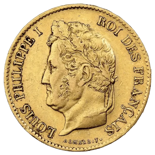 40 French Francs Louis Philippe I | Gold | 1831-1839