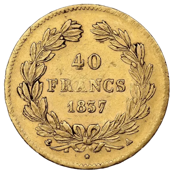 40 French Francs Louis Philippe I | Gold | 1831-1839