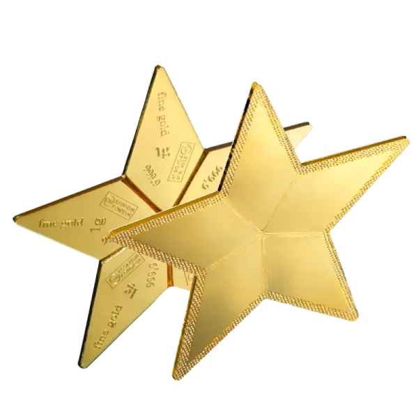 5 x 1g CombiBar Star | Gold | Valcambi | Booklet