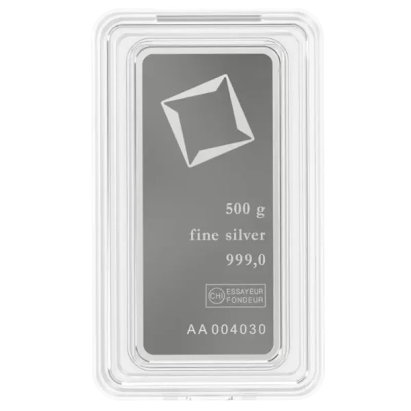 500g Silver Bar | Valcambi | Minted