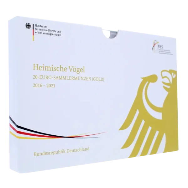 German Native Birds - Gold Coins Box Complete Collection EMPTY