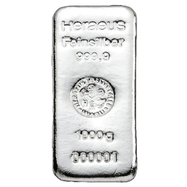 1 Kilo Silver Bar | Heraeus