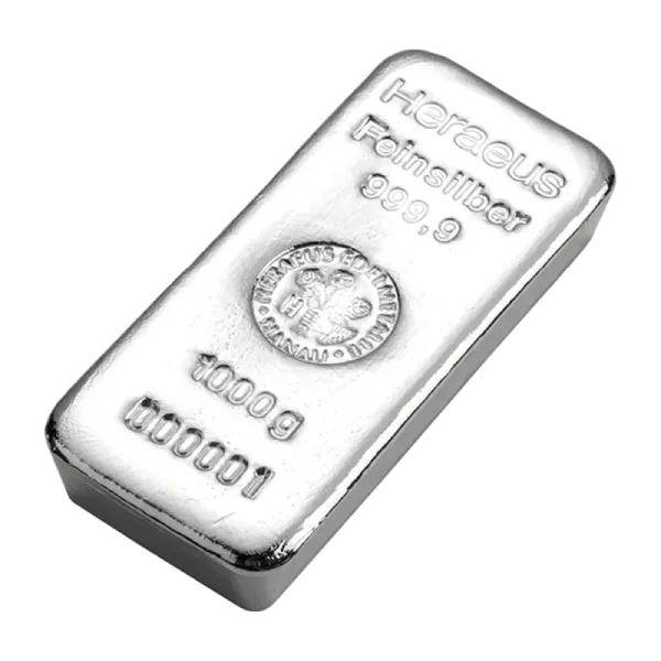 1 Kilo Silver Bar | Heraeus