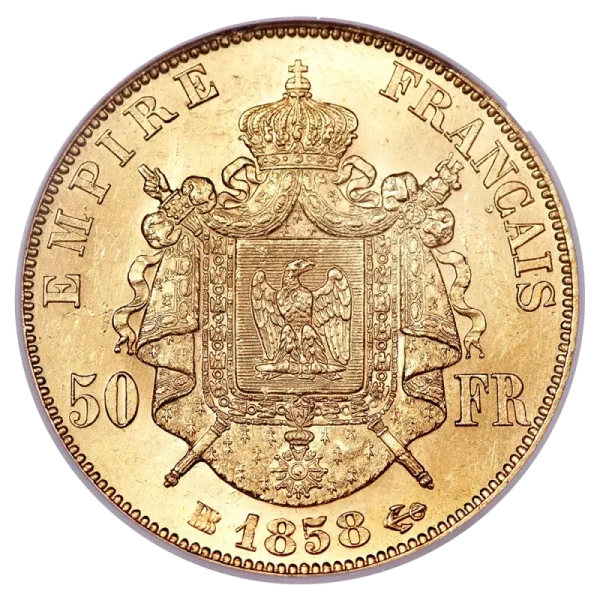 50 French Francs Napoleon III | Gold | 1855-1860