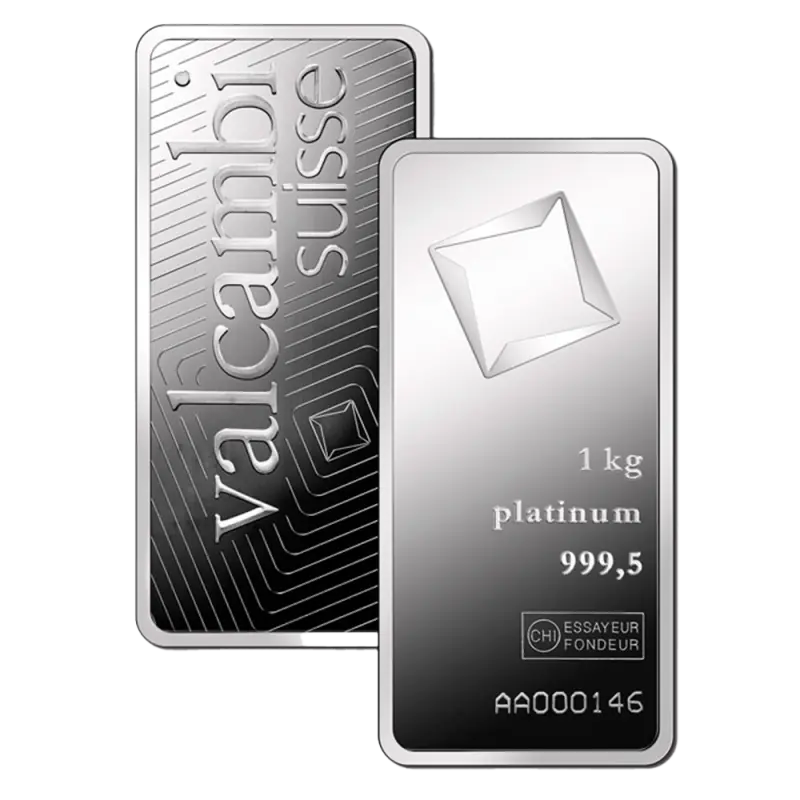 1 Kilo Platinum Bar | Valcambi