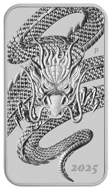1 oz Dragon Rectangular Silver Coin | 2025