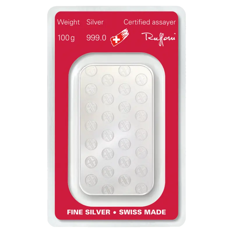 100g Silver Bar | Argor-Heraeus