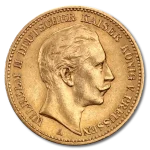 20 Mark Emperor Wilhelm II Prussia Gold Coin | 1888-1913