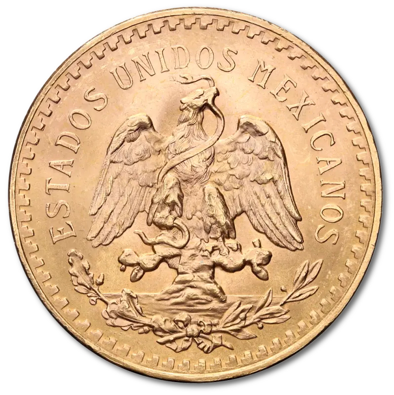 50 Gold Mexican Pesos | 1821-1947