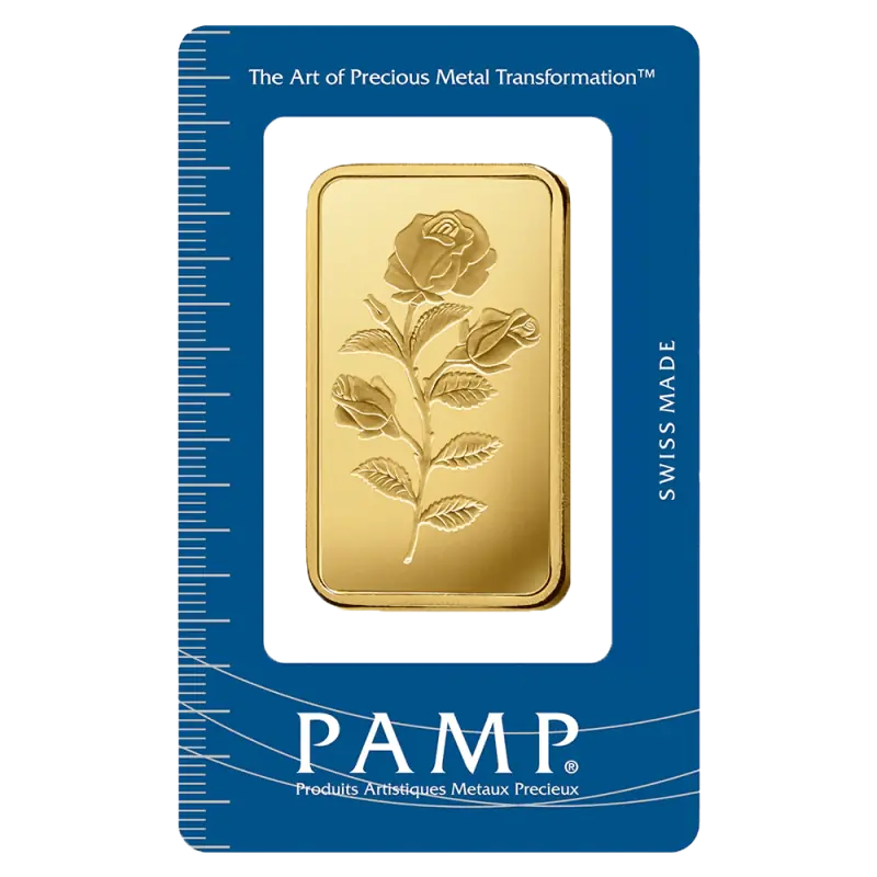 100g Gold Bar | PAMP Rose