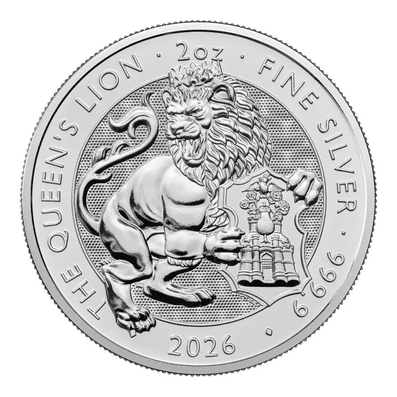 2 oz Tudor Beasts Queens Lion Silver Coin | 2026