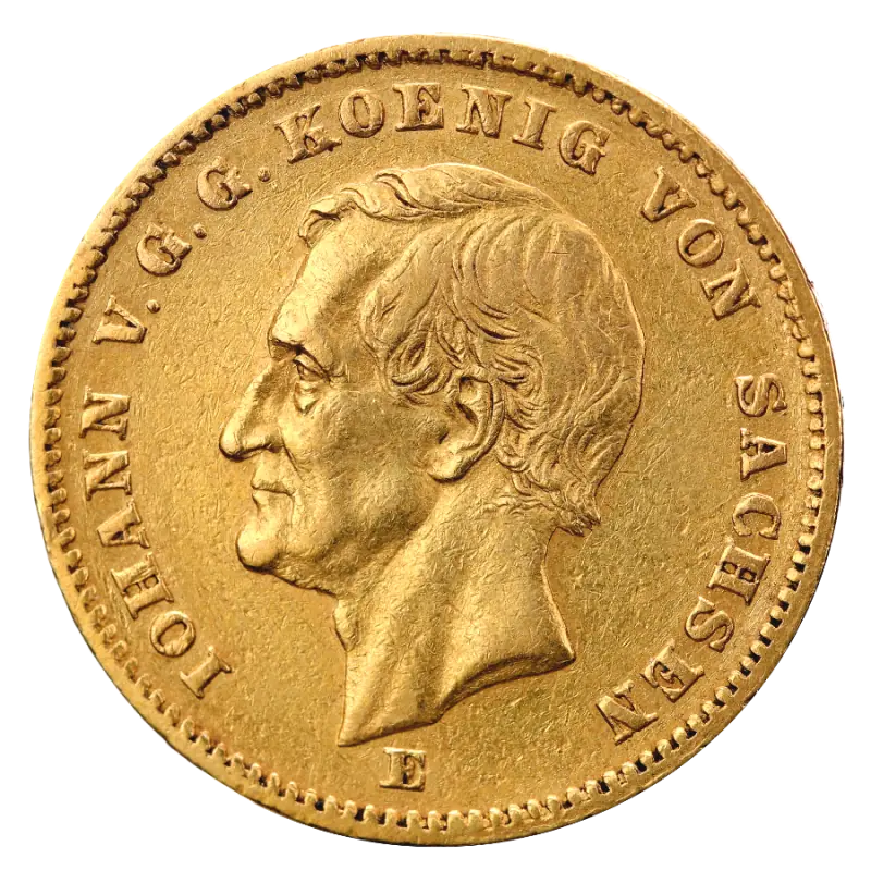 20 Mark King Johann Saxony | Gold | 1872-1873