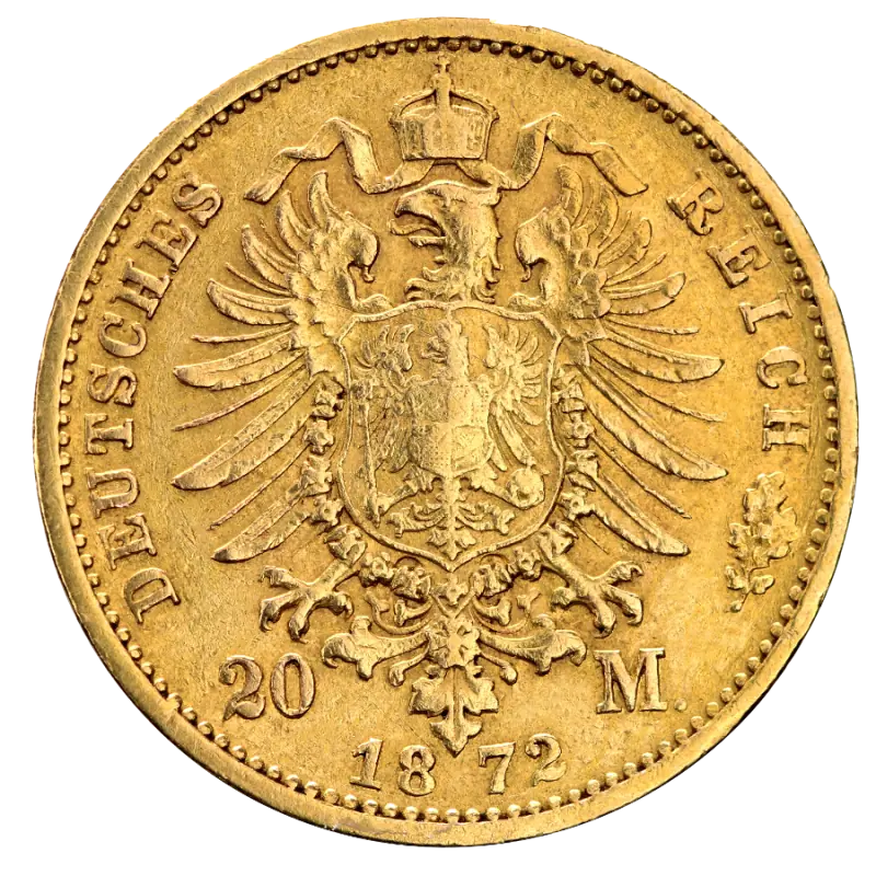 20 Mark King Johann Saxony | Gold | 1872-1873