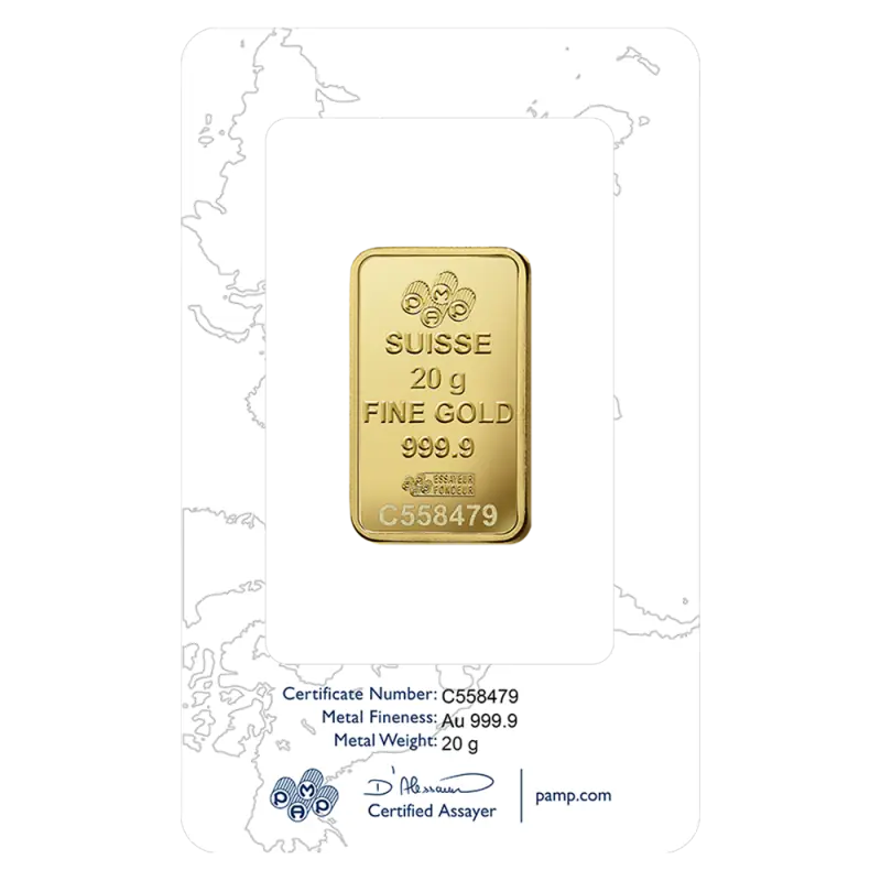 20g Gold Bar | PAMP Rose