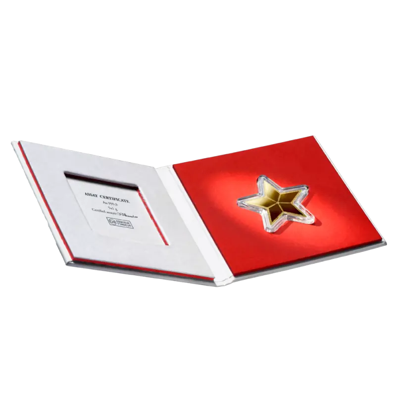 5 x 1g CombiBar Star | Gold | Valcambi | Booklet