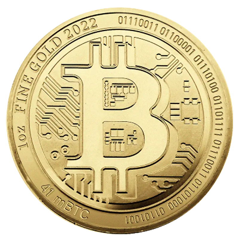1 oz Gold Coin Bitcoin