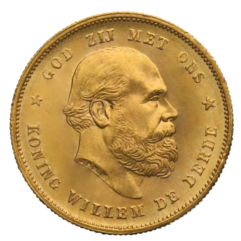 10 Dutch Guilders Willem III or Wilhelmina | Gold | mixed years