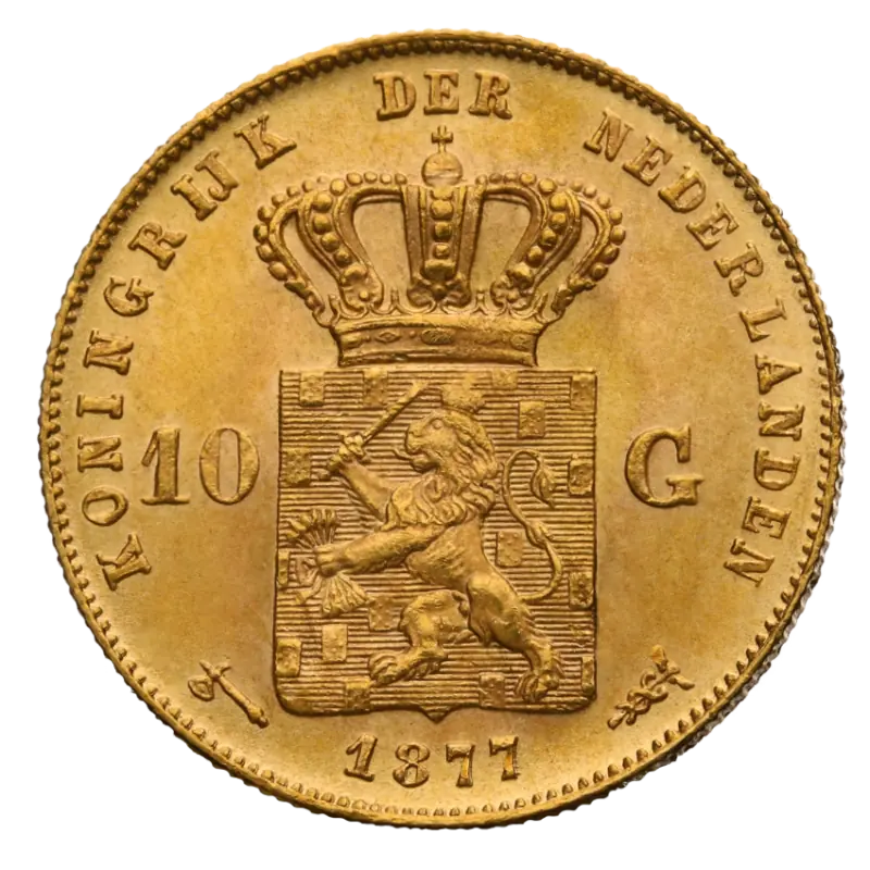 10 Dutch Guilders Willem III or Wilhelmina | Gold | mixed years