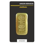 100g Gold Bar | Argor Heraeus | Casted