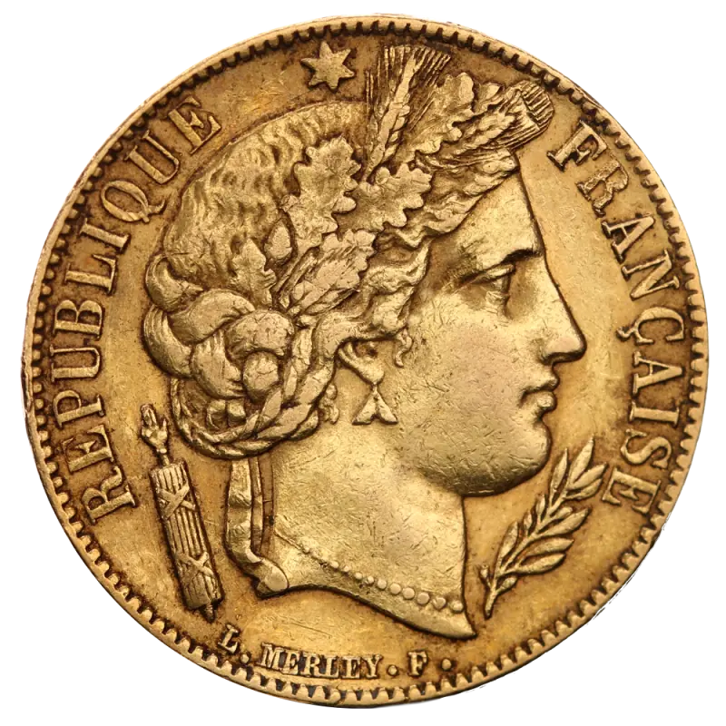 20 French Francs Cérès 2nd Republic | Gold | 1848-1852