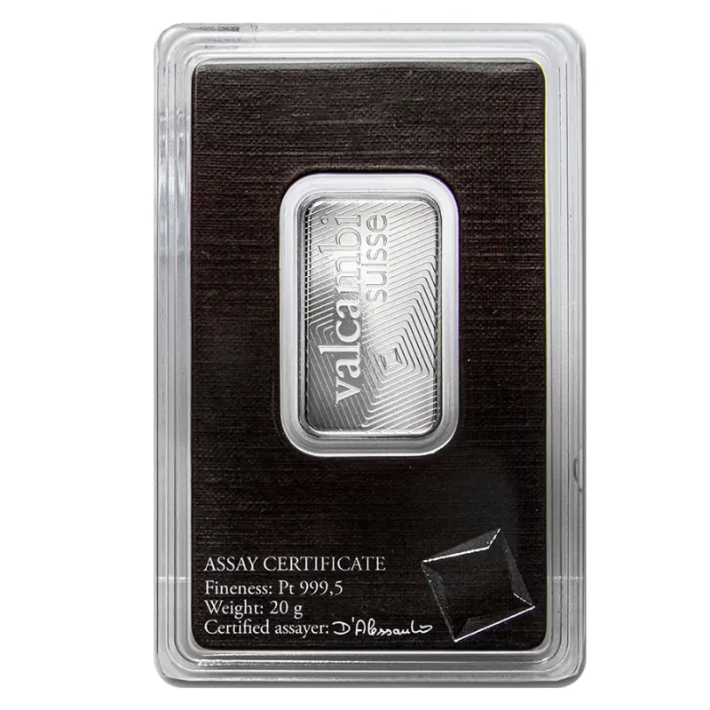 20g Platinum Bar | Valcambi