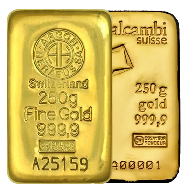 250g Gold Bar | Different manufacturer