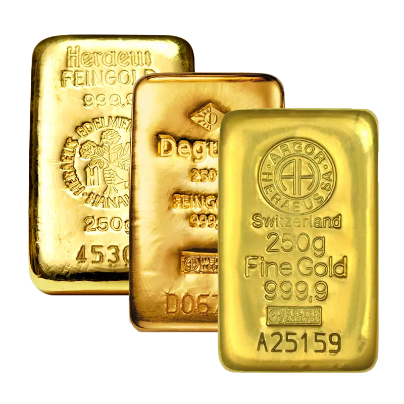 250g Gold Bar | Different manufacturer