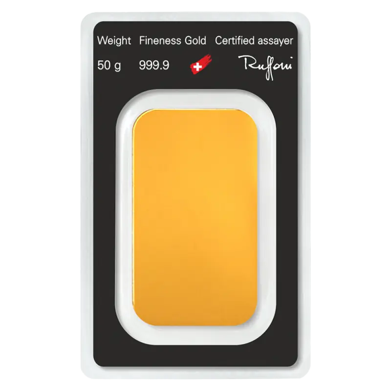 50g Gold Bar | Argor-Heraeus | Minted