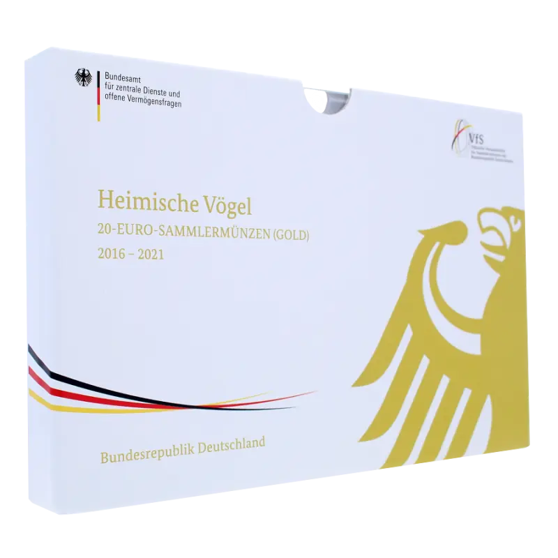 German Native Birds - Gold Coins Box Complete Collection EMPTY