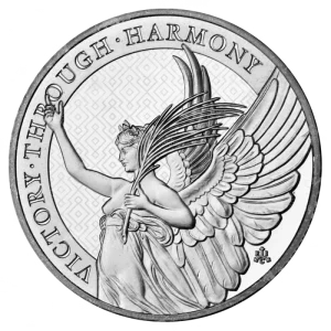 1 oz Saint Helena The Queen's Virtues: Victory Platinum Coin | 2021
