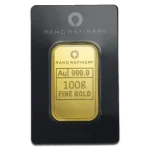 100g Gold Bar | Loxodonta Africana | Rand Refinery