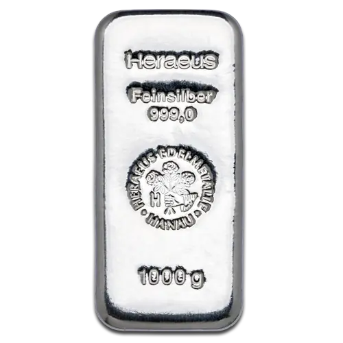 1 Kilo Silver Bar - Different Manufacturers