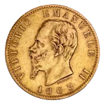 20 Italian Lira Vittorio Emanuele II Gold Coin | 1861-1878