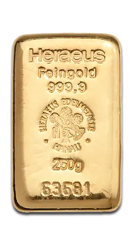 250g Gold Bar | Heraeus