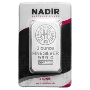 1 oz Silver Bar | Nadir Metal Rafineri