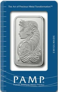 1 oz Silver Bar | PAMP | Lady Fortuna