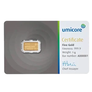 1g Gold Bar | Umicore