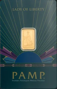 2.5g Gold Bar | PAMP | Lady of Liberty