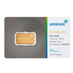 2.5g Gold Bar | Umicore