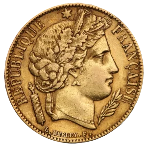 20 French Francs Cérès 2nd Republic | Gold | 1848-1852