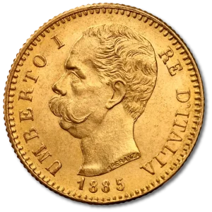 20 Italian Lira Umberto I | Gold | 1879-1897
