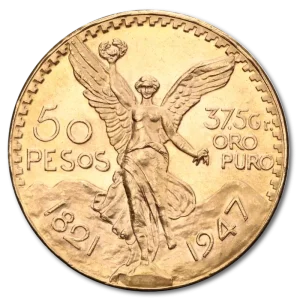 50 Gold Mexican Pesos | 1821-1947