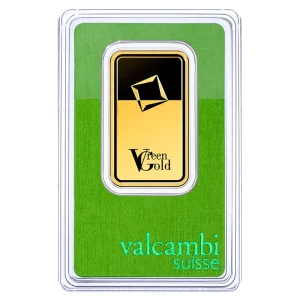 1 oz Gold Bar | Valcambi | Green Gold