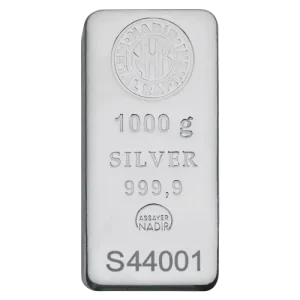 1 Kilo Silver Bar | Nadir Metal Rafineri