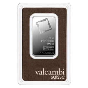 50g Platinum Bar | Valcambi